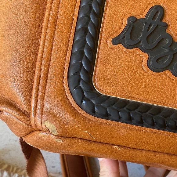 Itzy Ritzy Brown Leather Backpack - Picture 10 of 16